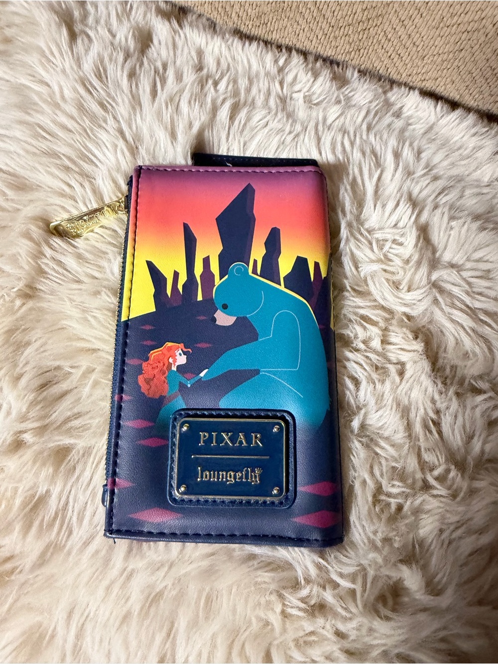 Loungefly Disney Pixar Brave Princess Merida Castle Series Flap Wallet